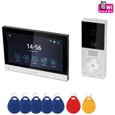 HOME Žični video interfon, 7" zaslon, AHD kamera, RFID, IP65, DPV SMART